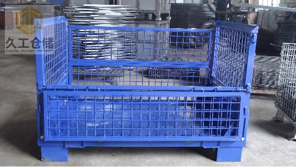金屬周轉箱運輸注意事項？金屬可折疊料箱批發生產，南京久工倉儲設備